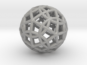 Spherical Icosahedron with Dodecasphere 1" in Aluminum