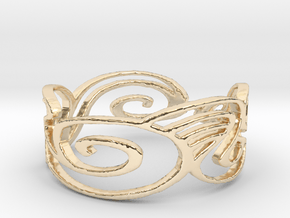 Ring Design Ring Size 6.25 in 14k Gold Plated Brass
