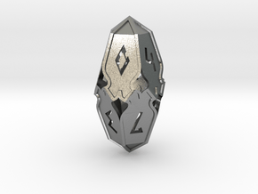 Amonkhet D10 gaming die - Large, hollow in Natural Silver
