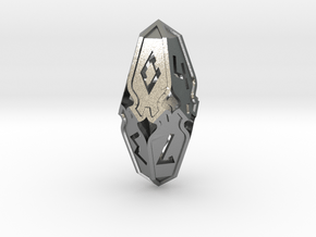 Amonkhet D10 gaming die - Small, hollow in Natural Silver