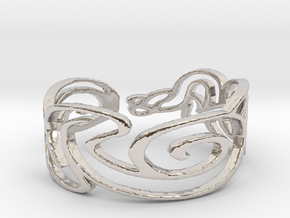 Bracelet Design Women in Rhodium Plated Brass