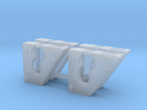 Cheek weights for 1:50 DM 242D/259D skid steers in Smooth Fine Detail Plastic