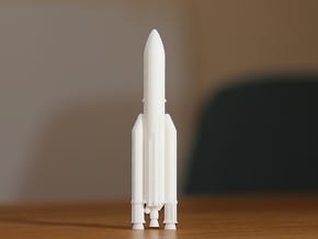 Ariane 5 in White Natural Versatile Plastic: 1:500