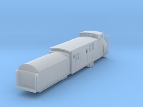 Railroad SnowPlow With Tender - Nscale in Tan Fine Detail Plastic
