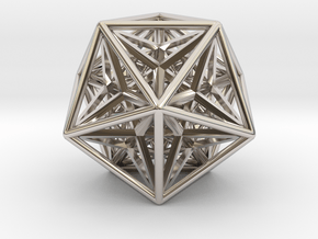 Super Icosahedron 1.5" in Platinum