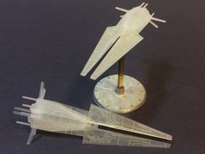 2x Galactic Scout Ships, New Albion in Tan Fine Detail Plastic