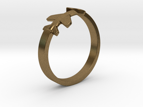 Aircraft Ring  in Natural Bronze
