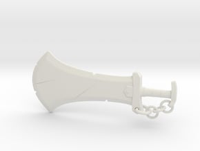 Lynel Sword - 4" replica in White Natural Versatile Plastic