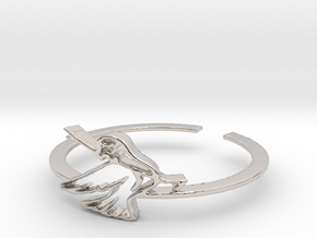 Bird Ring Design Ring Size 7 in Platinum