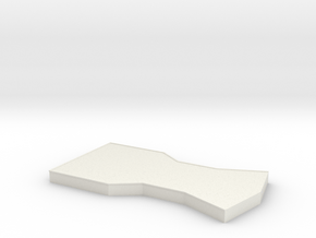 Bridge - Center Platform 12 in White Natural Versatile Plastic