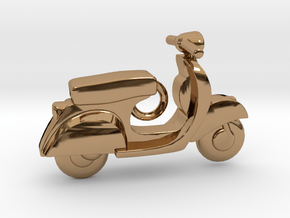 Scooter Pendant in Polished Brass