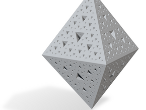 Sierpinski Octohedron 618 in Tan Fine Detail Plastic