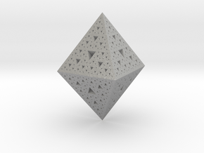 Sierpinski Octohedron 618 in Aluminum