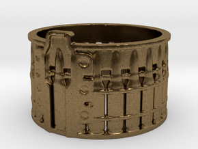 AK-47 75 rnd. Drum, Ring Size 10 in Natural Bronze