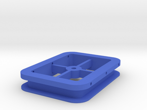 2D Coil Spin Mount Jig in Blue Processed Versatile Plastic