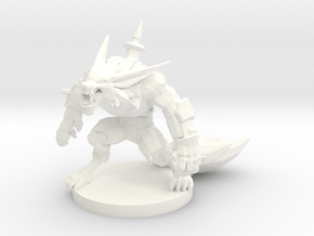 Warwick LoL miniature (20-28mm) in White Processed Versatile Plastic: Medium