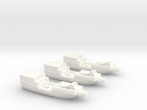 Fantasy Fleet Cutters in White Processed Versatile Plastic