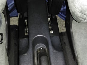 Lancia Delta Gurtabdeckung Seatbelt cover in White Processed Versatile Plastic