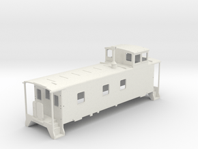 D&RGW Caboose V3  in White Natural Versatile Plastic