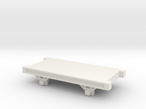 OO9 NG Truck / Wagon Chassis in White Natural Versatile Plastic