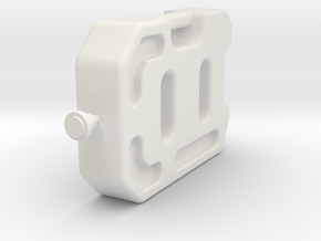 1/10 Scale 10 litre Jerry Can  in White Natural Versatile Plastic