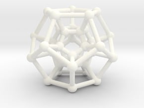 Hyper Dodecahedron in White Processed Versatile Plastic