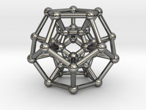 Hyper Dodecahedron in Polished Silver