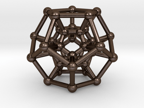 Hyper Dodecahedron in Polished Bronze Steel