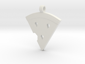 MelonSlice_Pendant in White Natural Versatile Plastic: Small