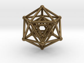 Hyper Icosahedron in Polished Bronze