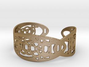 UI9 Design Bracelet 5,8 cm in Polished Gold Steel