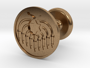 Menorah Wax Seal in Natural Brass