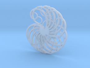 Spiral Pendant in Tan Fine Detail Plastic
