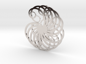 Spiral Pendant in Platinum