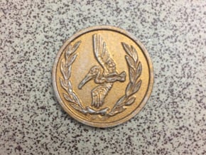 Coin Resident Evil  in Tan Fine Detail Plastic
