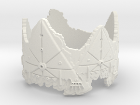Cloud Ships 2, Ring Size 12 in White Natural Versatile Plastic