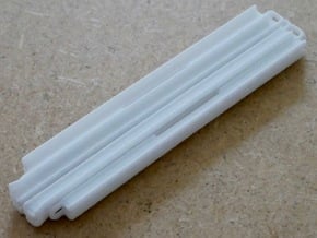 Rilleneinsatz Spur Null Einlauf in White Natural Versatile Plastic