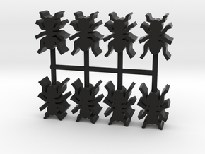 Custom Order, 8-set 16mm Ants in Black Natural Versatile Plastic
