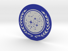 United Federation of Planets Coin = DESKAPADES = in Full Color Sandstone: Small