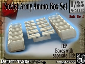 1-35 Soviet Ammo Box Set in Smooth Fine Detail Plastic