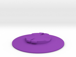 Garmin Quarter-Turn Flat Mount in Purple Processed Versatile Plastic