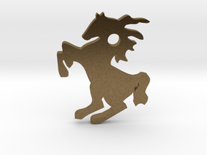 Horse Pendant in Natural Bronze