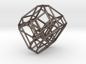 Cyclohedron in Polished Bronzed Silver Steel