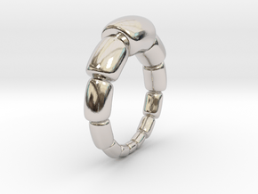  Magdalena - Ring in Rhodium Plated Brass: 6 / 51.5