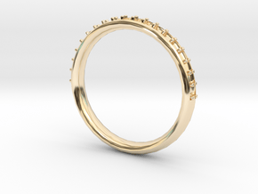 Wedding Band in 14k Gold Plated Brass