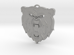 Angry Bear Cartoon Pendant Charm in Aluminum