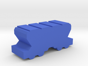 Game Piece, Freight Train Hopper Car in Blue Processed Versatile Plastic