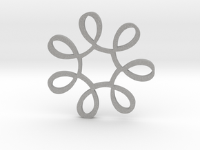 Looped Circle Pendant in Aluminum