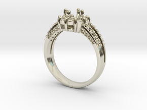 Classic Solitaire 13 NO STONES SUPPLIED in 14k White Gold