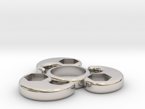 Single Bearing Hand Spinner in Platinum